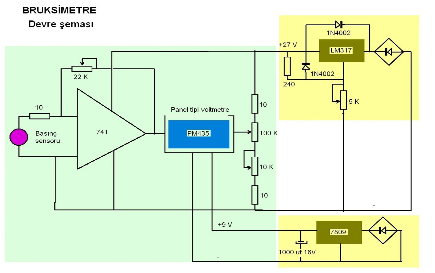 Halitor Bruksimetre devre şeması